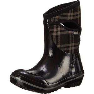 Bogs Women's Mid-Calf Boots Black Plaid Size 9